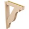 Ekena Millwork 5 1/2-in W x 24-in D x 36-in H Funston Block Rough Cedar Woodgrain TimberThane Outlooker, Primed Tan OUTUR055X24X36FST44RCPR - alternate 6